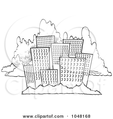 new york city skyline black and white. New York Skyline Cartoon