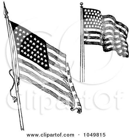 american flag clip art black and white. Royalty-Free (RF) Clip Art