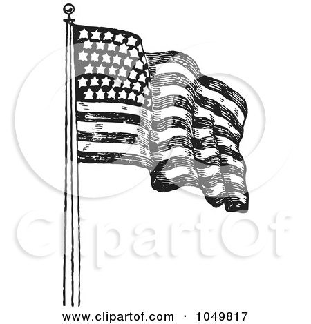 black and white american flag tattoos. White Retro American Flag