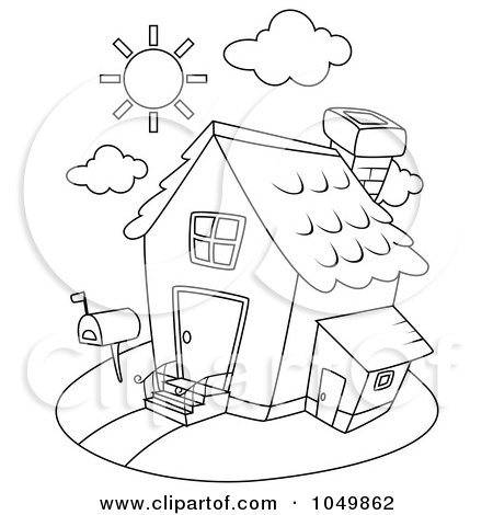House Coloring on Of A Coloring Page Outline Of A House By Bnp Design Studio  1049862