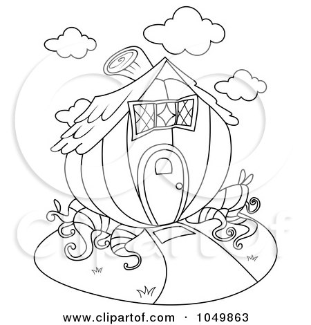 Pumpkin Coloring Pages on Coloring Page Outline Of A Pumpkin House By Bnp Design Studio  1049863