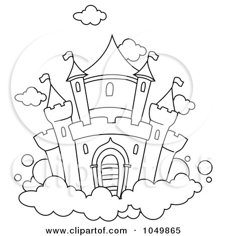 Castle Coloring on Coloring Page Outline Of A Castle In The Clouds By Bnp Design Studio