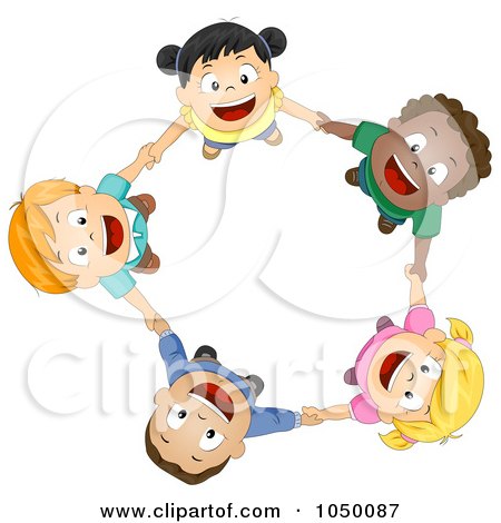 children holding hands template. Diverse Kids Holding Hands And