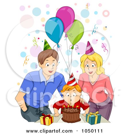 Birthday Cake Clip  Free on Free  Rf  Clipart Of Birthday Candles  Illustrations  Vector Graphics