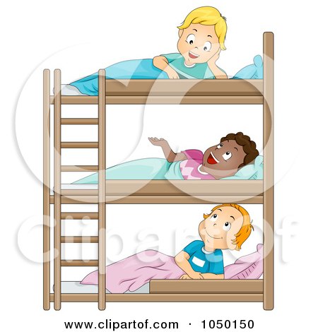 Camping Bedding  Boys on Camp Boys Talking In Their Bunk Beds Posters  Art Prints By Bnp Design