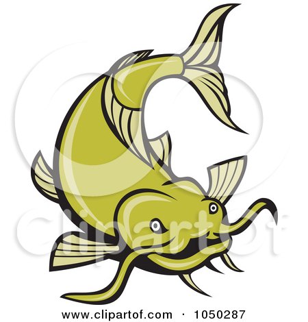 Logo Design Music on Rf  Clip Art Illustration Of A Green Catfish Logo   4 By Patrimonio