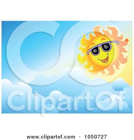 clip art sun and clouds. Royalty-free clipart picture