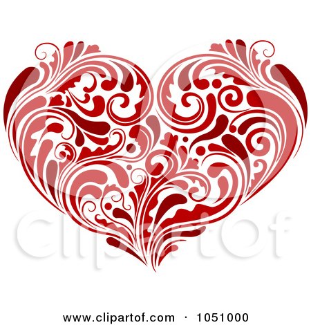 Heart Clip  on Royalty Free Vector Clip Art Illustration Of A Red Heart Made Of Lush
