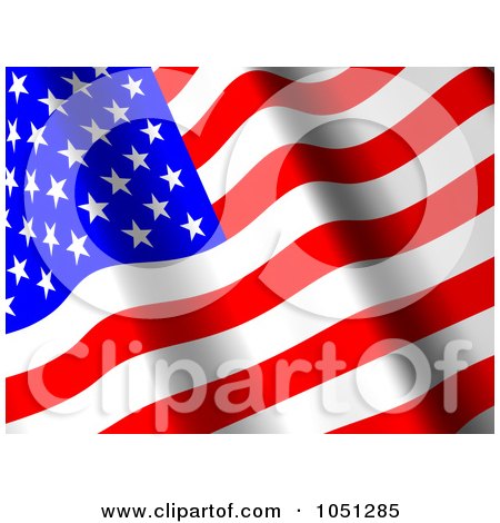 waving american flag clip art. Royalty-Free 3d Clip Art