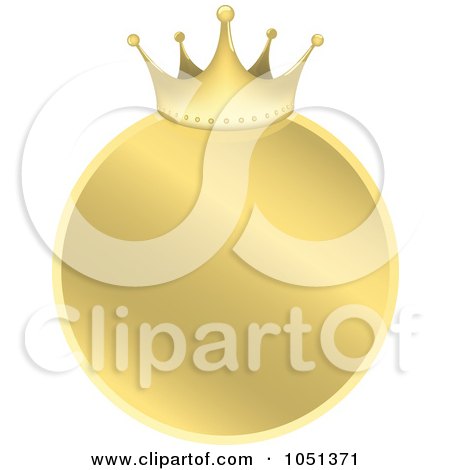 Free Vector Drawings on Royalty Free Vector Clip Art Illustration Of A Golden Crown Label   4