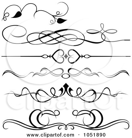 Black And White Clip Art Borders. Royalty-Free Vector Clip Art