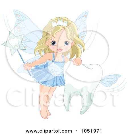 Free Vector on Royalty Free Vector Clip Art Illustration Of A Cute Tooth Fairy Girl