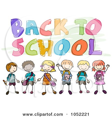 Temporary Wallpaper on Clip Art Free School  Doodled Back To School Text
