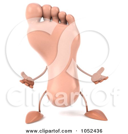 Free Royalty Free Images on 1052436 Royalty Free 3d Clip Art Illustration Of A 3d Human Foot