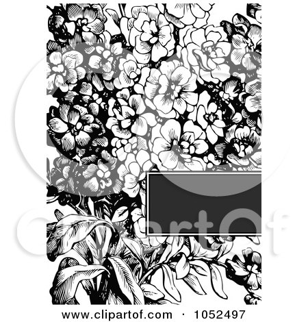 black and white flower clip art free. Royalty-free clipart