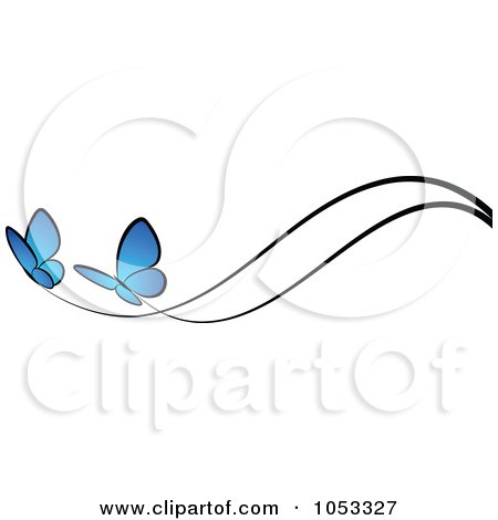 Free Vector Line Drawings on Royalty Free Vector Clip Art Illustration Of A Border Of Two Blue