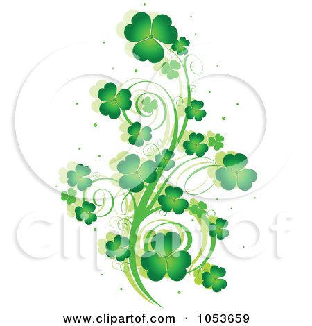 Clip  Free Vector on Royalty Free Vector Clip Art Illustration Of A Green St Patricks Day