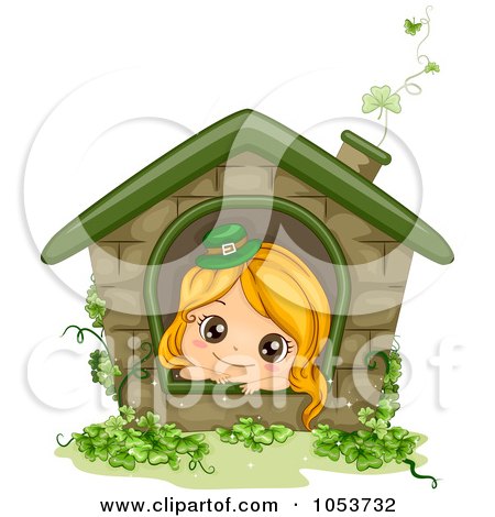 House Design Software Free on Cute St Patricks Day Girl In A House By Bnp Design Studio  1053732