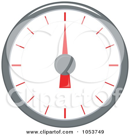 RoyaltyFree Vector Clip Art Illustration of a Speedometer by patrimonio
