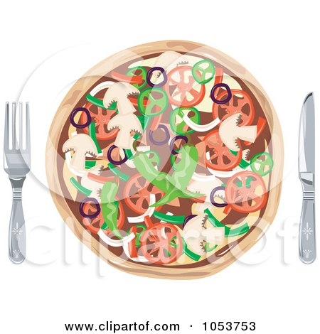pizza clip art. Royalty-Free Vector Clip Art