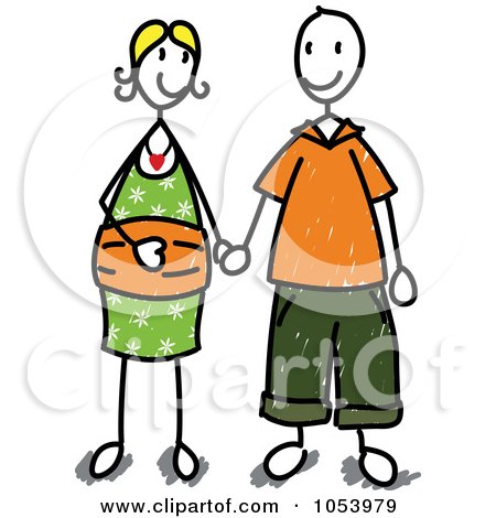 stick people holding hands clip art. Royalty-Free Vector Clip Art