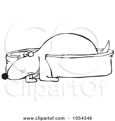 Royalty-Free (RF) Dog Bed Clipart & Illustrations #1