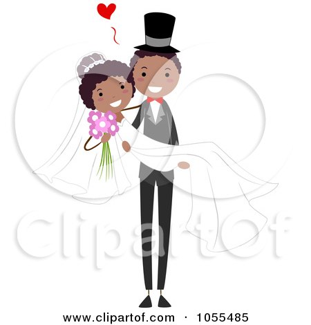 http://images.clipartof.com/small/1055485-Royalty-Free-Vector-Clip-Art-Illustration-Of-A-Happy-Black-Wedding-Couple-The-Groom-Carrying-The-Bride.jpg