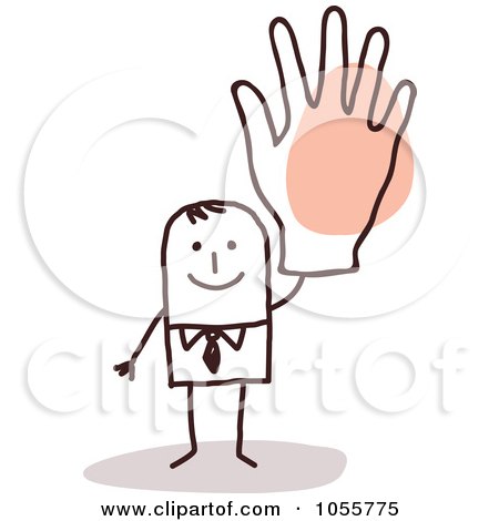 Hands Vector Free Download on Royalty Free Vector Clip Art Illustration Of A Stick Man Waving With A