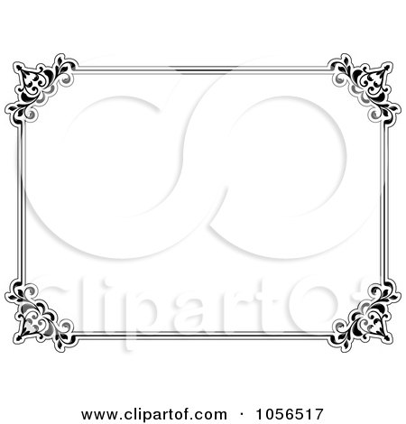 Clip  Free Vector on Royalty Free Vector Clip Art Illustration Of A Black And White Ornate