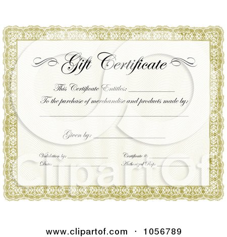 Free Vector Images  Commercial on Royalty Free Vector Clip Art Illustration Of A Gift Certificate Design