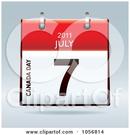 july 2011 calendar. 3d Canada Day July 7 2011 Flip