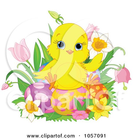 Royalty Free Images on Royalty Free Vector Clip Art Illustration Of A Cute Chick Sitting On