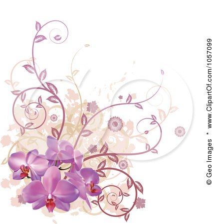 Floral Tattoos on Royalty Free Vector Clip Art Illustration Of A Corner Design Element