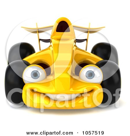 3d Yellow Formula One Race Car Posters Art Prints Art Print Description