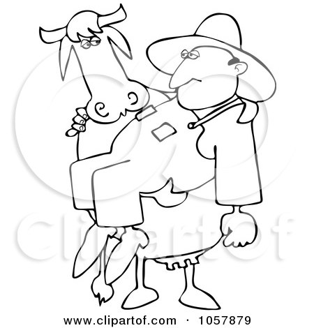  Coloring on Cow Barbeque Colouring Pages