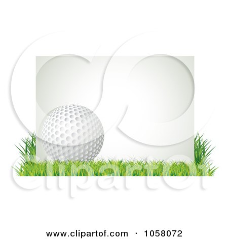 golf ball vector. of a 3d Golf Ball With A