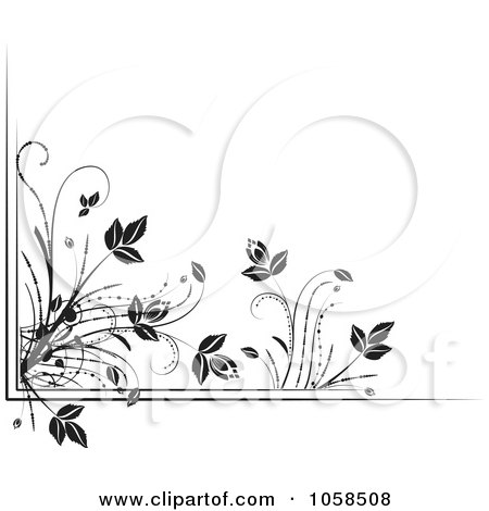 Free Vector Designs on Royalty Free Vector Clip Art Illustration Of A Black And White Ornate