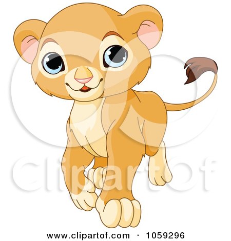 Lion Vector Free on Royalty Free Vector Clip Art Illustration Of A Proud Cute Baby Lion
