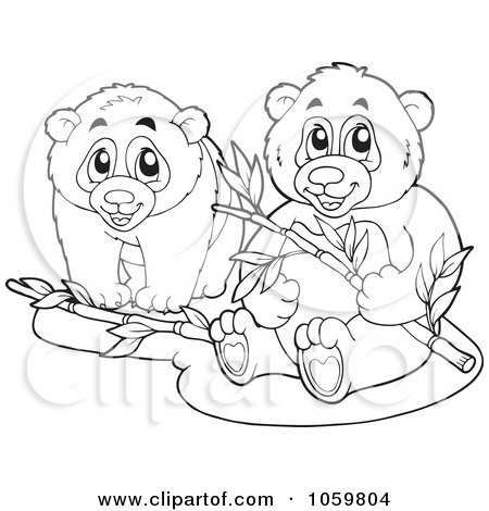 panda bear clip art and coloring pages - photo #36