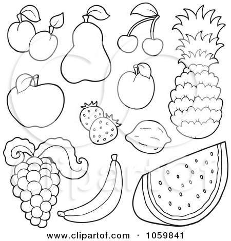 Free Vector Fruits on Royalty Free Vector Clip Art Illustration Of A Digital Collage Of