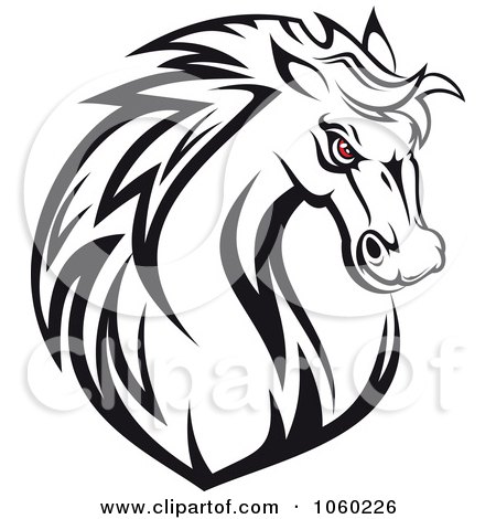 Royalty on Royalty Free  Rf  Angry Horse Clipart  Illustrations  Vector Graphics