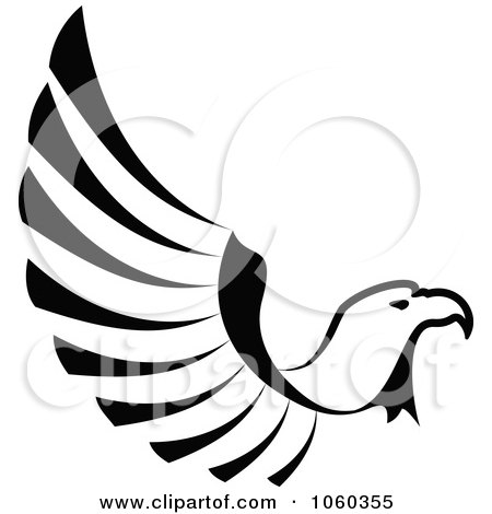 Logo Design Black  White on Black And White Eagle In Flight Logo By Seamartini Graphics  1060355
