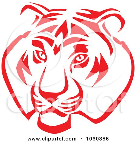 Logo Design Travel on Clip Art Illustration Of A Tiger Head Logo   2 By Seamartini Graphics