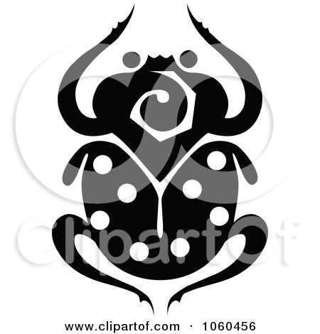 Free Vector Graphics Illustrator on Royalty Free Vector Clip Art Illustration Of A Black And White Scarab