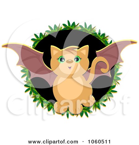 Royalty-Free (RF) Bat Cat Clipart & Illustrations #1