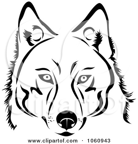  Coloring on Of A Black And White Husky Dog Face By Seamartini Graphics  1060943