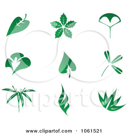 Software Graphic Design on Of Green Leaf Design Elements   4 By Seamartini Graphics  1061521