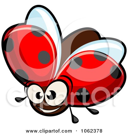 Sports Coloring Sheets on Clipart Smiling Ladybug   Royalty Free Vector Illustration By