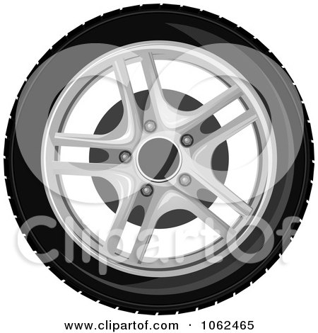 Automotive Wheels  Tires on Clipart Wheels Digital Collage   Royalty Free Vector Illustration By