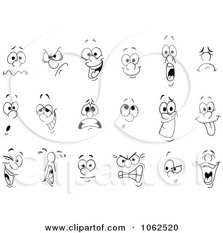 free clip art cartoon facial expressions - photo #8